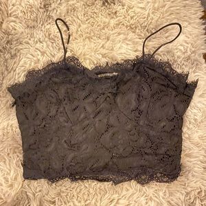Black lace tank top